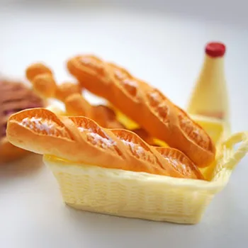 Tanduzi 100gab Flatback Sveķu Cabochons Modelēšana franču Maize Viltus Slotiņu Maize DIY Namiņš Miniatūras Deco Daļas Sveķu Amatniecības 1118