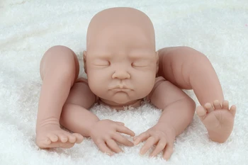 Tautas atdzimis lelle komplekts gulēšanai bebe saskarties ar ļoti soft touch svaigu krāsu unpainted nepabeigtu lelle daļas DIY
