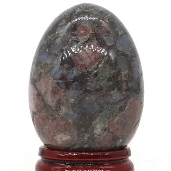 Texas Llanite Zils Opāls Jomā Olu Dziedinošo Reiki Amatniecības Masāža Pirkstu Vingrinājums Feifanstyle dabīgā akmens minerālvielas 35x48MM 20362