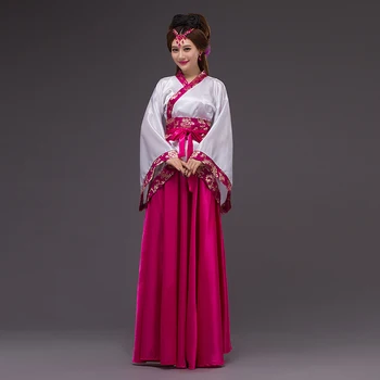 Tradicionālā ķīniešu tērpi sievietēm kleita seno apģērbu tautas lēti pasaku tang atbilstu ķīnas tradīcijām, kostīmu hanfu kleita