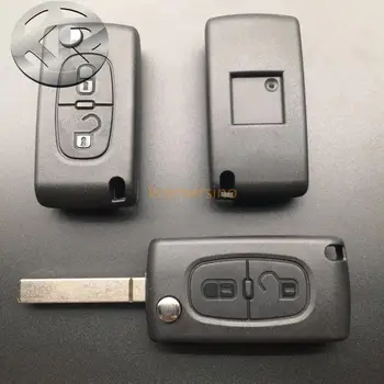 Tālvadības Auto Atslēgu PEUGEOT CITROEN PSA Grupa 2 pogas Vecs Modelis Aptver 433MHz