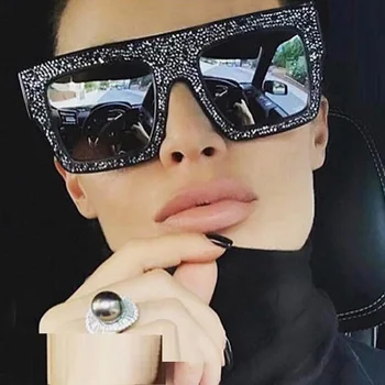 Unisex Slavenība Modes Saulesbrilles Sieviešu 2019 Augstas Kvalitātes Itālija Zīmola Dizainere Luksusa, Saules Brilles Black Diamond Sunglass Sievietēm