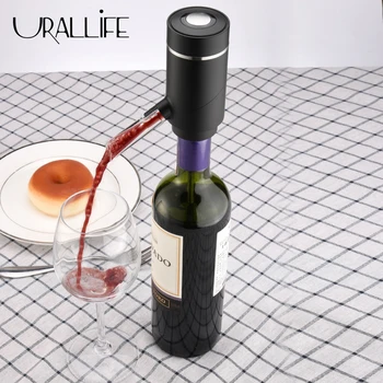 Urallife 2 in 1 Elektriskais Sarkanā Vīna Karafi Sadzīves Smart Automātiskā Ātri, Efektīvi Vīna Dekantēšana Maisītājs Virtuves Bāra Puse
