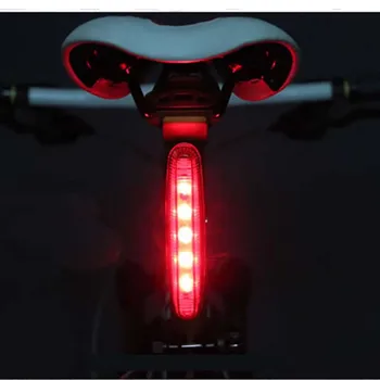 Velosipēdu Gaismas Bycicle Gaismas Velosipēdu Aizmugures Gaismas Drošības Brīdinājums Luz 5 LED Bicicleta Velosipēds Lanterna Luci Bici bisiklet led 18367