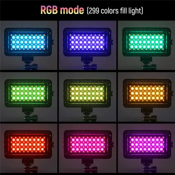 Viltrox RB10 LED Video Gaisma Pilnu Krāsas Intensitāti RGB Apgaismojums Aizpildīt Gaismas akumulators+lādētājs DSLR Kameras Foto Studija YouTube