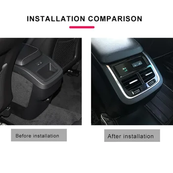 Volvo xc60 xc90 v60 s60 v90 aizmugurējā sēdekļa apkures USB uzlādes modificēti auto piederumi apdares (nav vēdināmā)