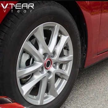 Vtear Priekš Mazda 3 CX-5 CX-3 2018 2019 2020 Auto Stils Automašīnu riteņu rumbas modifikācija Ring uzlīmes Ārējo apdari Piederumi