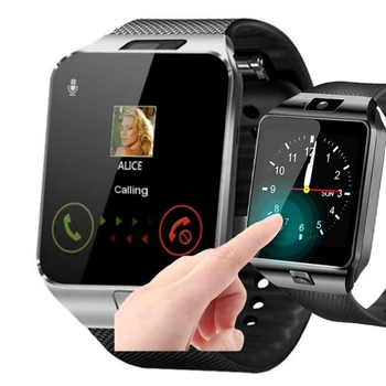 Vīrieši Busiess Skatīties Smart 2020 Sieviešu Modes Bluetooth Digitālā Pulksteņa Zvanu Mūzika Fotogrāfija SIM T Kartes Smartwatch Android DZ09 Pk