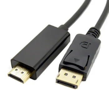 Vīriešu DisplayPort DP, HDMI-Vīriešu 1080P Video Kabeli platības ziņā ir atšķirīgas 6ft 1.8 m HDTV LCD Ar Audio