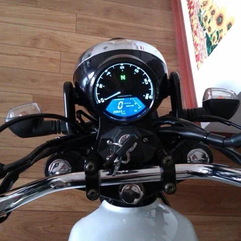WUPP Motociklu Spidometrs LED digita Indikators Tahometrs, Odometrs, ometer Eļļas Mērītājs Daudzfunkciju Ar nakts redzamības skalu