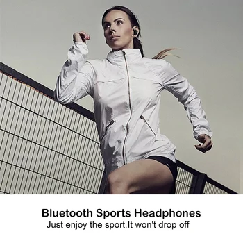 Wiresto Sporta Austiņas Bezvadu Earbuds Bluetooth Stereo Salokāms Sweatproof Austiņas ar Neckband Konstrukcijas Āra Sporta zāle 30514