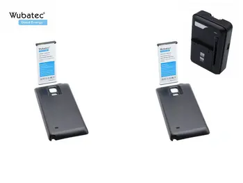 Wubatec 2x 4. Piezīme NFC 6440mAh Akumulators + Lādētājs Samsung Galaxy Note4 N910F N910C N910V N910T + Atpakaļ Gadījumā, Pagarināts Akumulatoru