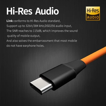 Xduoo Saiti Hifi Audio C Tipa USB Kabeli ESS9118EC 3.55 mm Austiņu Amplifer DSD256 USB DAC 90MM Par Android