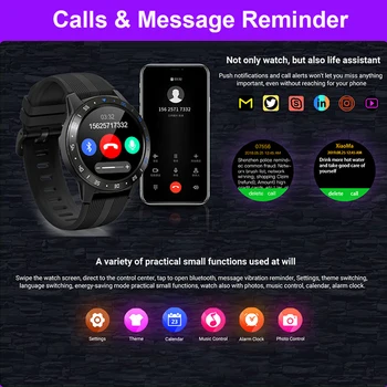 Yibosen 2020. gadam Pasaules GPS Smart Skatīties Vīriešu Veselības Monitors Bluetooth Aicina Barometrs, Altimetrs, Kompass Smartwatch iOS Android