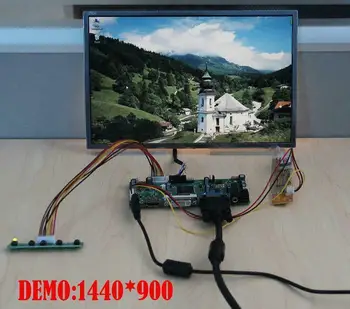 Yqwsyxl Kontroles padomes Monitoru Komplekts LP141WX3 LP141WX1 HDMI+DVI+VGA LCD LED ekrānu Kontrolieris Valdes Vadītāja 24330