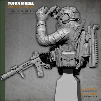 YuFAN Modelis 1/18 Sveķu Krūtis Americanresin karavīrs modelis sevis samontēt YFWW-2022 13055