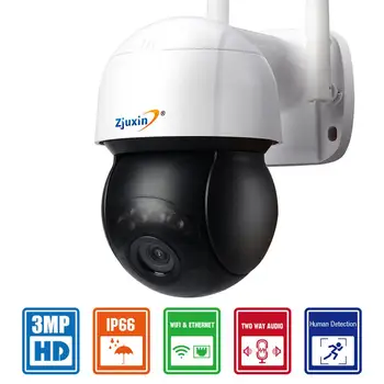 ZJUXIN 3MP PTZ Wifi IP Kamera Outdoor 4X Digital Zoom AI, Auto Izsekošana, Bezvadu Kamera ONVIF Audio 3MP Drošības CCTV Kameras 31575