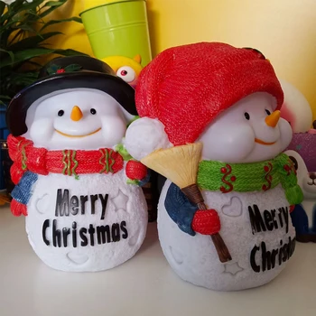 Ziemassvētku Rotājumi Sniegavīrs Led Gaismas Krāsa Mainās Nakts Gaisma Sniegavīrs Nakts Gaisma Krāsains Gaismas