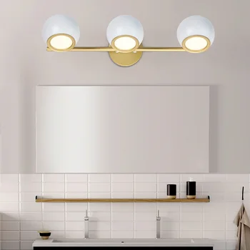 Ziemeļvalstu spoguli, lukturi, tualete, vannas istaba ūdensdrošs led vienkāršu kosmētiku, tualetes spoguļa ministru kabineta gaismas luksusa washstand lampas LB12312 2654