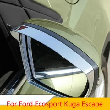 Zlord Auto Chrome Atpakaļskata Spogulis Aizsardzības Vāks Atpakaļskata Spoguļa Uzlīmes Ford Ecosport Kugas Escape 2012 - 2017