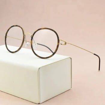 Zīmola titāna briļļu rāmis vīriešu kārtas brilles rāmis sievietēm, optiskās brilles rāmis tuvredzība datoru, briļļu rāmji Nerd glasse 1060