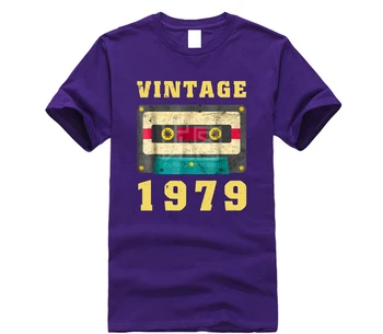 Zīmolu Vīriešu Krekls 39. Dzimšanas dienas Dāvanu Vintage 1979 Gadu Vecs Mixtape T Krekls