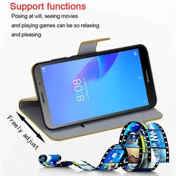 Āda Flip Case For Huawei P40 Lite E 5G P20 P30 P30 P Smart 2019 2020 Nova 7 7SE 4E 5i Pro Matēts svītru Tālruņa Vāciņu Gadījumā