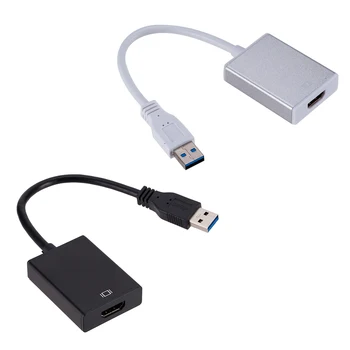 Ārējo Video Kartes Multi Monitora Adapteris USB 3.0 1080p HDMI Adapteris, USB Type A Male-HDMI Sieviešu Ārējo Video Karte