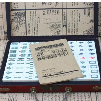 Ķīniešu Mahjong Numuru Komplekts 1 Komplekts Mahjong Portatīvo Ķīniešu Mahjong Puse Iekštelpu Spēle Valdes 2020 