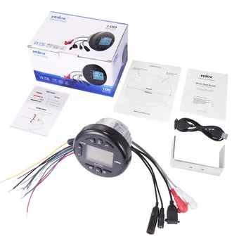 Ūdensizturīgs Bluetooth Jūras Digitālo Mediju Stereo Uztvērējs ar MP3 Atskaņotāju, AM FM Radio un USB Straumēšanas Mūzikas Laivas Golfs