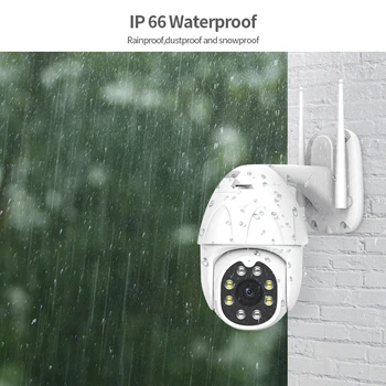 Ūdensizturīgs Āra IP Kameras PTZ 1080P 2MP Tuya Smart Life HD P2P WiFi Drošības Kameras CCTV Novērošanas Kamera 39213