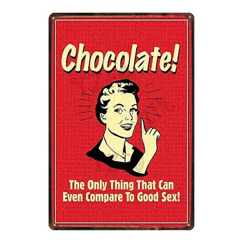 【YZFQ] aicina Šokolādes Zīme Vintage Alvas Plāksnes Candy Bar Plakātu Metāla Sienas Pub Virtuves Restorāns, Mājas Virtuve Mākslas Dekoru DU-6798B