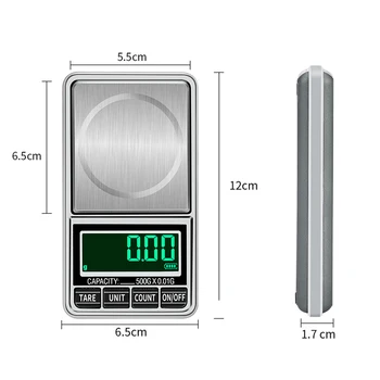 0.01 g Mini Rotaslietas Mēroga USB Uzlādes Kabatas Ciparu Svari Zelta rotaslietas, Elektroniskie Svari