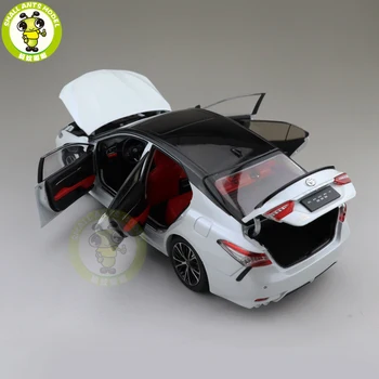 1/18 Jaunu Camry 2018 Sporta 8. paaudzes Lējumiem Automašīnas Modelis Rotaļlietas bērniem Dāvanu Kolekcija Balts ar melnu augšu