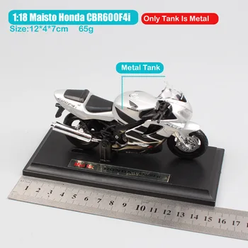 1:18 mēroga zīmoliem Maisto Honda CBR600F F4i Viesuļvētras sporta sacensības moto velosipēds lējumiem motociklu rotaļu automašīnas modeli, miniatūras mazulis, zēns,