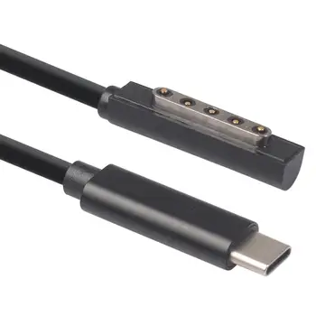 1.5 m USB Type C PD Kabelis, Barošanas Lādētājs Adapteris Vadu Microsoft Surface Pro 1/2/Surface RT