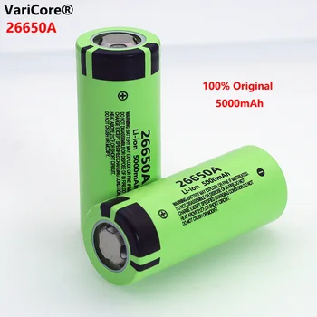 1-6pcs VariCore 26650A Li-ion Akumulators 3,7 V 5000mA Uzlādējamās baterijas Discharger 20A Strāvas akumulatoru bateriju E-rīki