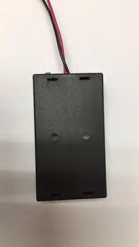 100 gab Karstā Plastmasas Melnā AA Bateriju Kārba 3 V Uzglabāšana Akumulatora Turētājs 2x AA Bateriju Turētājs Tvertnes