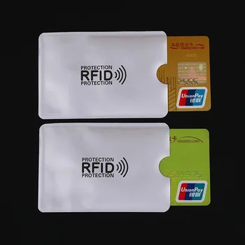1000pcs Anti Rfid Kartes Turētāju NFC Pretbloķēšanas Lasītājs Bloķēšanas Id Bankas Kartes Turētāju Gadījumā Aizsardzība Metāla Kredītkartes Lietā Alumīnija