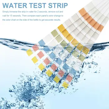 100GAB teststrēmeli 10 Ziņā Dzeramā Ūdens Kvalitātes peldbaseina Ūdens Kvalitātes Atlikušo teststrēmeli Ātrai Analīze