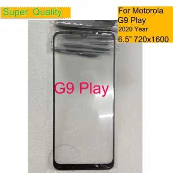 10Pcs/daudz Par Motorola Moto G9 Spēlēt Touch Screen Priekšējo Ārējo Stikla Paneli Objektīvs Moto G9 Spēlēt LCD Priekšā Nomaiņa