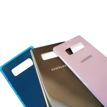 10pcs Samsung Galaxy Note 8 Aizmugurējo Vāciņu Nomaiņa Stikla Akumulatora Aizmugurē Mājokļu N950
