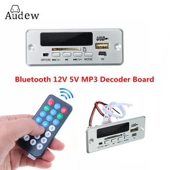 12V-5V, Bezvadu bluetooth MP3 Decoder Valdes WMA Radio FM Universal Audio Pastiprinātāju Valdes Modulis USB TF Karte Car Styling