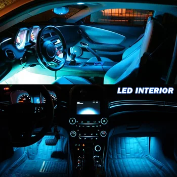 12pcs Balta, Ledus Zila LED Spuldzes Interjera Pakete Komplekts Priekš Nissan Altima Sedans 2013 Licences Plāksnes Gaismas Nissan-EF-03