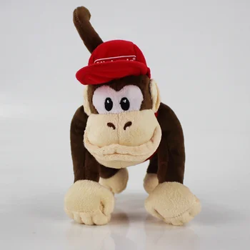 15cm-30cm Super Marios Mērkaķis Donkey Kong Kings Diddy Kong Mīkstu Pildījumu Plīša Lelle