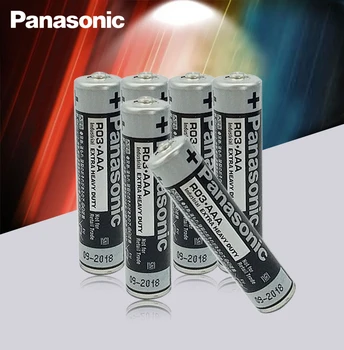 16pcs Panasonic R03 1,5 V AAA Baterijas Alkaline Baterijas, Dzīvsudrabu, Sausā Akumulatora Elektriskās Rotaļlietas Lukturīti Pulkstenis Peles
