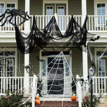 1pc Halloween Dekoratīvās Black Marli Terora Marli Halloween Aksesuārus Halloween Piegādes Haunted House Aksesuārus Dekors