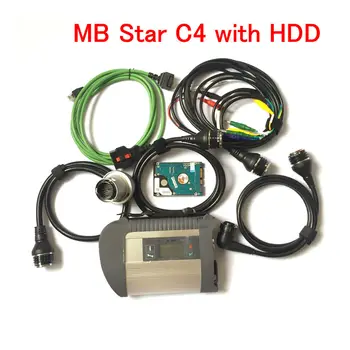 2020 Diagnozi MB Star C4 SD Savienojumu Compact 4 Multiplexer ar Wifi Funkcijas, Pilns Komplekts, Kabeļi Jaunāko Programmatūru v2020.06 320gb HDD