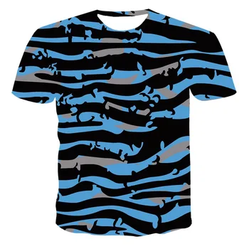 2020 Vīriešu Apģērbi kamuflāžas 3D T krekls Vīriešiem Streetwear Īsām Piedurknēm t-veida Topi Skaista Vīrieša Drēbes Gadījuma 3D Drukas T Krekli