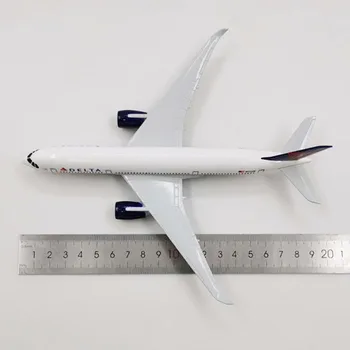 20CM 1/300 Mēroga Airbus A380 DELTA Airlines Lidmašīnas Plaknes Gaisa kuģa lējumiem Sakausējuma Modelis Rotaļlietas bērniem vākšanas mājas apdare